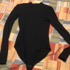 Black long sleeve bodysuit (Never worn)